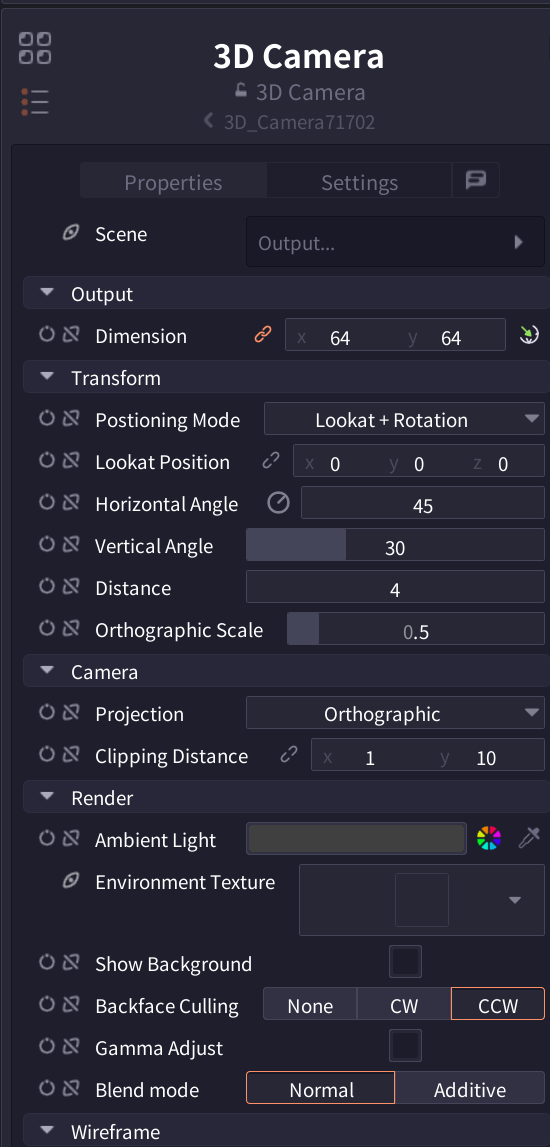 3D Camera Interface 1