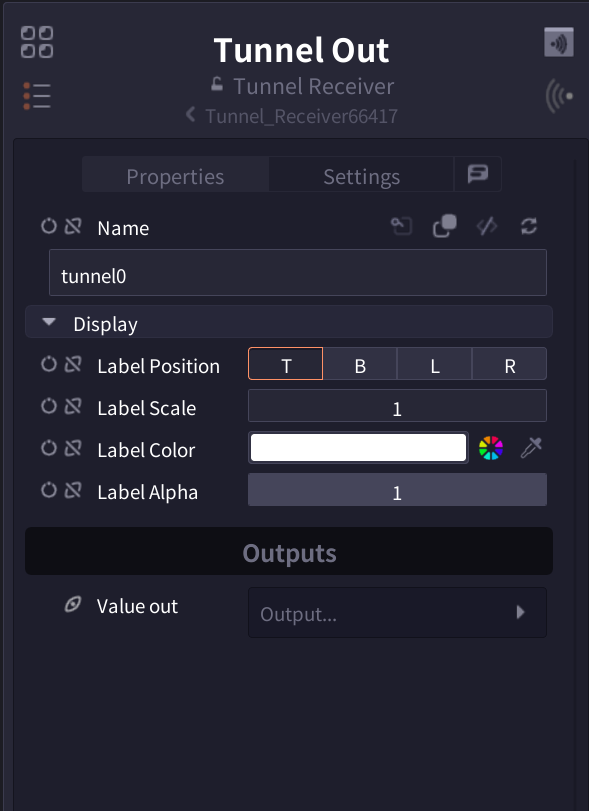 Tunnel Out インターフェース