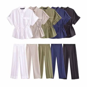 Fato de calça e camisa de linho disponivel