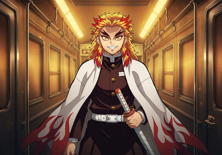 Portrait of Kyojuro Rengoku