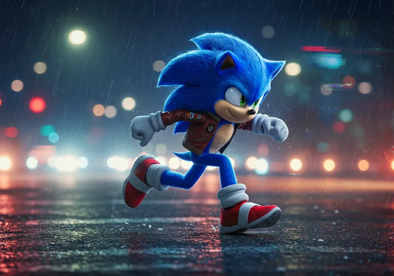 Portrait of Sonic The Hedgehog