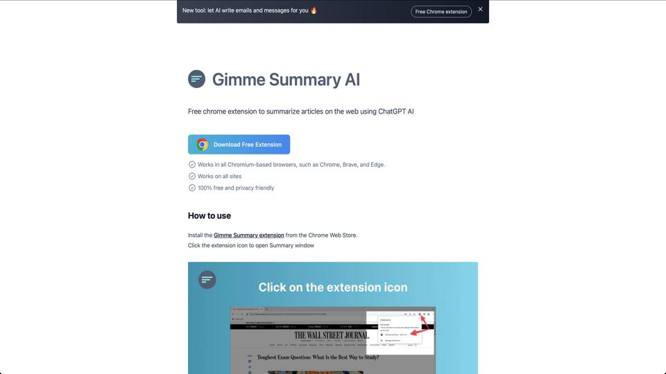 Gimme Summary AI - AI Tool for Summarizer - Reviews and Alternatives