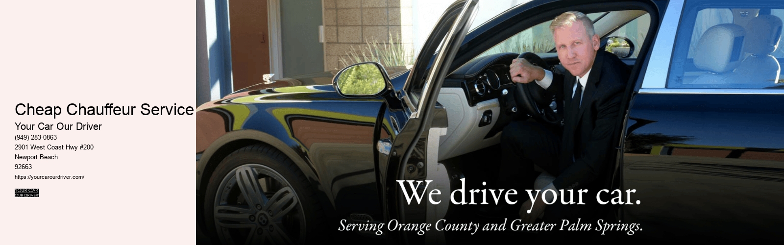 Cheap Chauffeur Service