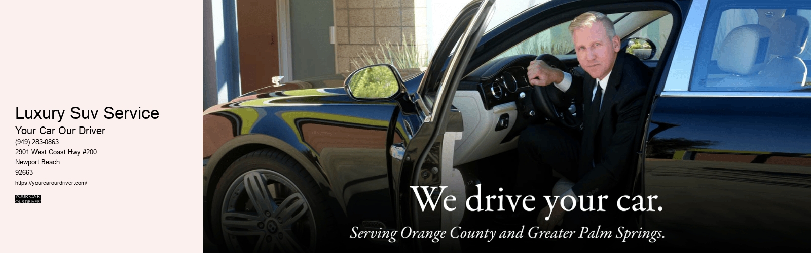 Luxury Suv Service