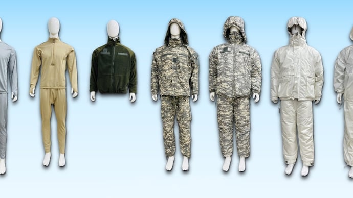 DRDO developed HIMKAVACH multi layer clothing system designed for temperature range of +20°C to -60°C has successfully cleared all user trials in actual operation.