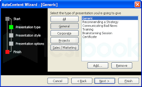 PowerPoint 2003: Using the AutoContent Wizard