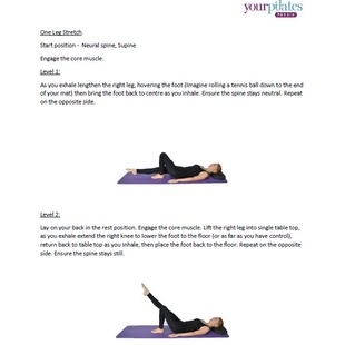 Pilates Supine start position 