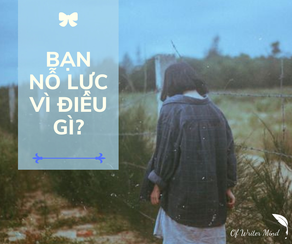 BẠN NỖ LỰC VÌ ĐIỀU GÌ?