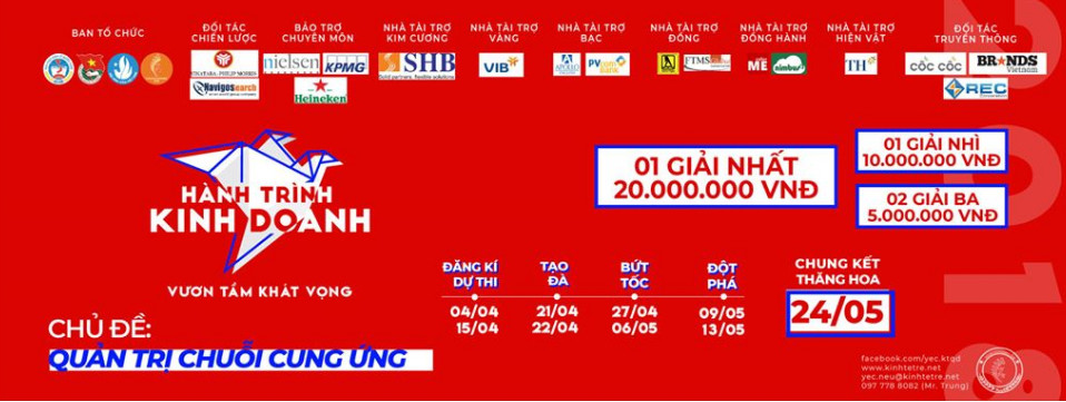 CUỘC THI "HÀNH TRÌNH KINH DOANH 2018"