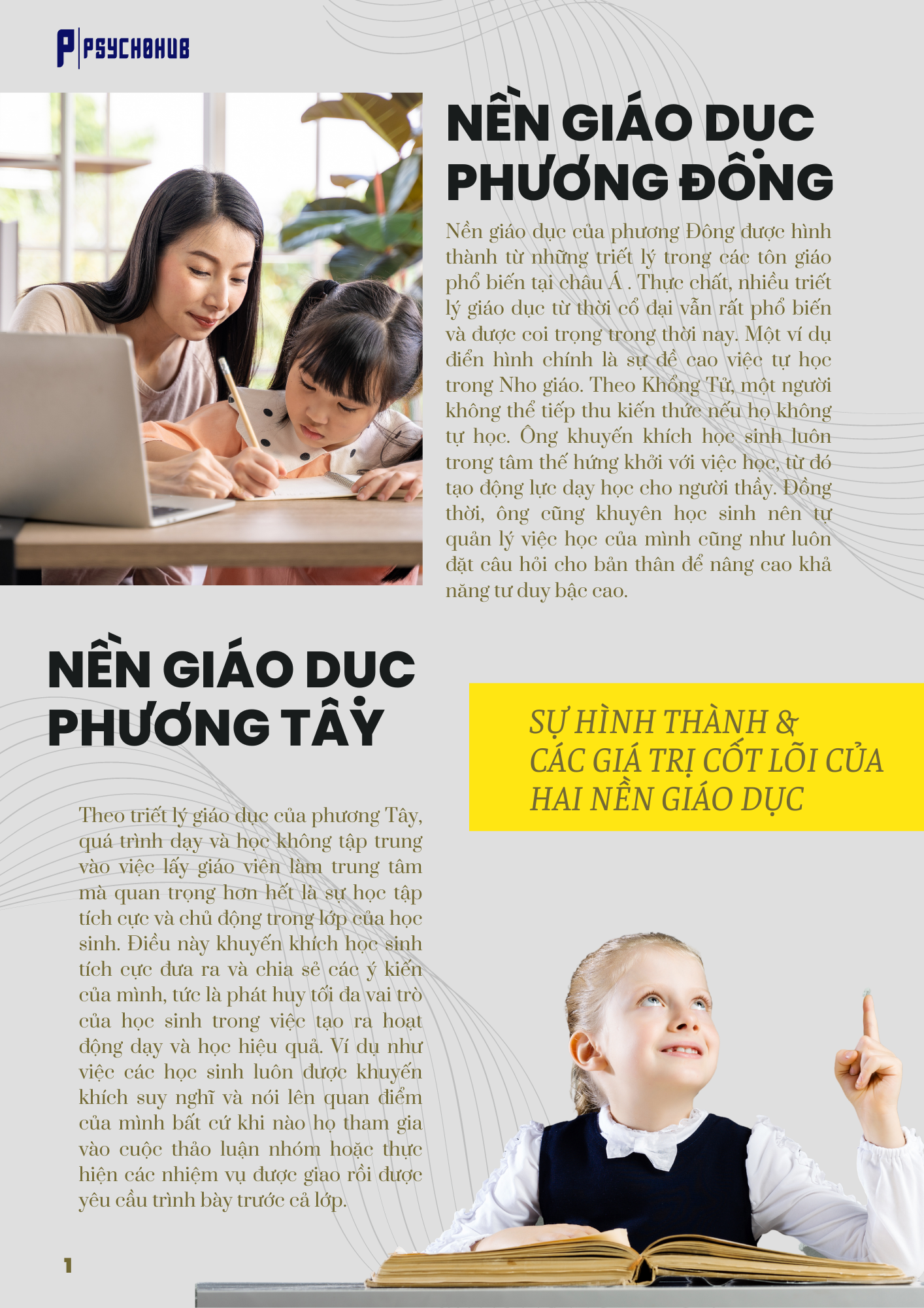 [PSYCHOHUB] SỰ HÌNH THÀNH VÀ CÁC GIÁ TRỊ CỐT LÕI CỦA HAI NỀN GIÁO DỤC PHƯƠNG ĐÔNG VÀ PHƯƠNG TÂY