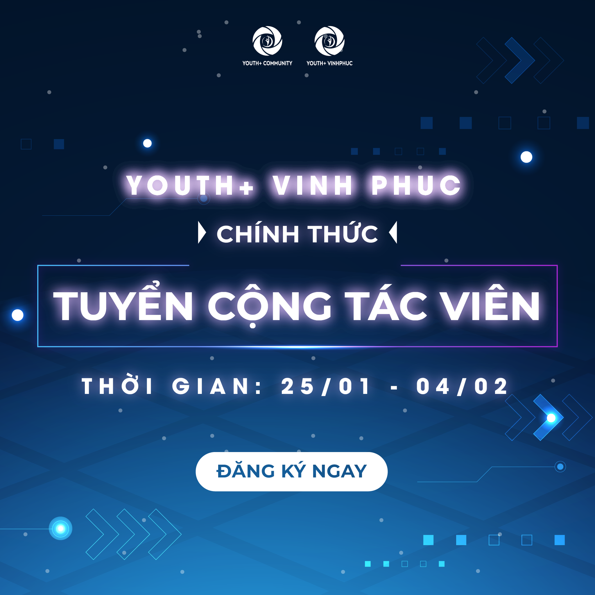 YOUTH+ VINH PHUC CHÍNH THỨC MỞ ĐƠN TUYỂN CỘNG TÁC VIÊN