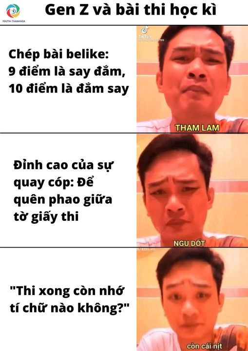 GEN Z VÀ BÀI THI HỌC KÌ