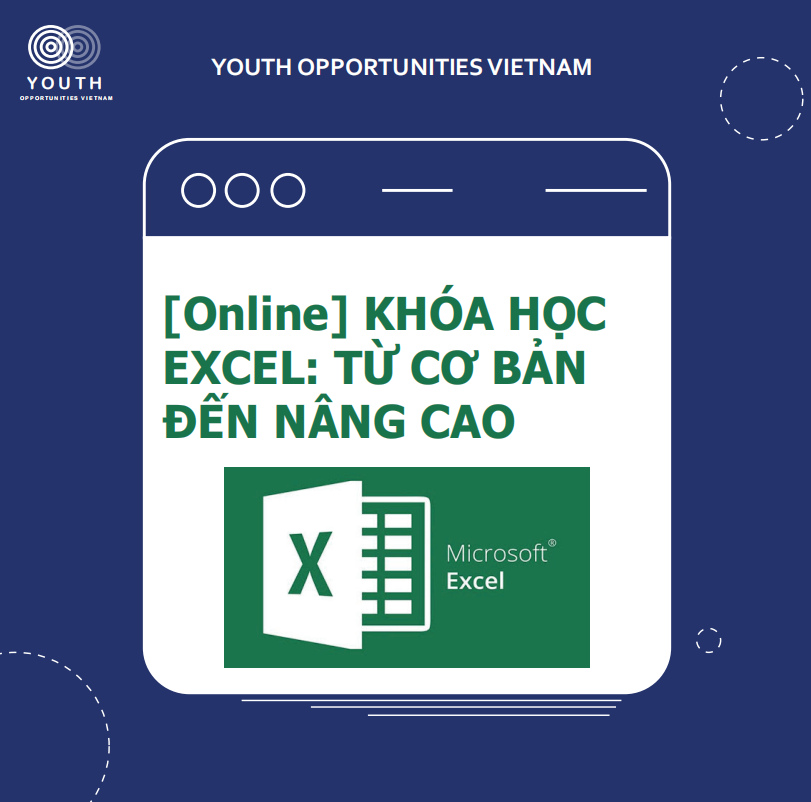 [Online] KHÓA HỌC EXCEL: TỪ CƠ BẢN ĐẾN NÂNG CAO