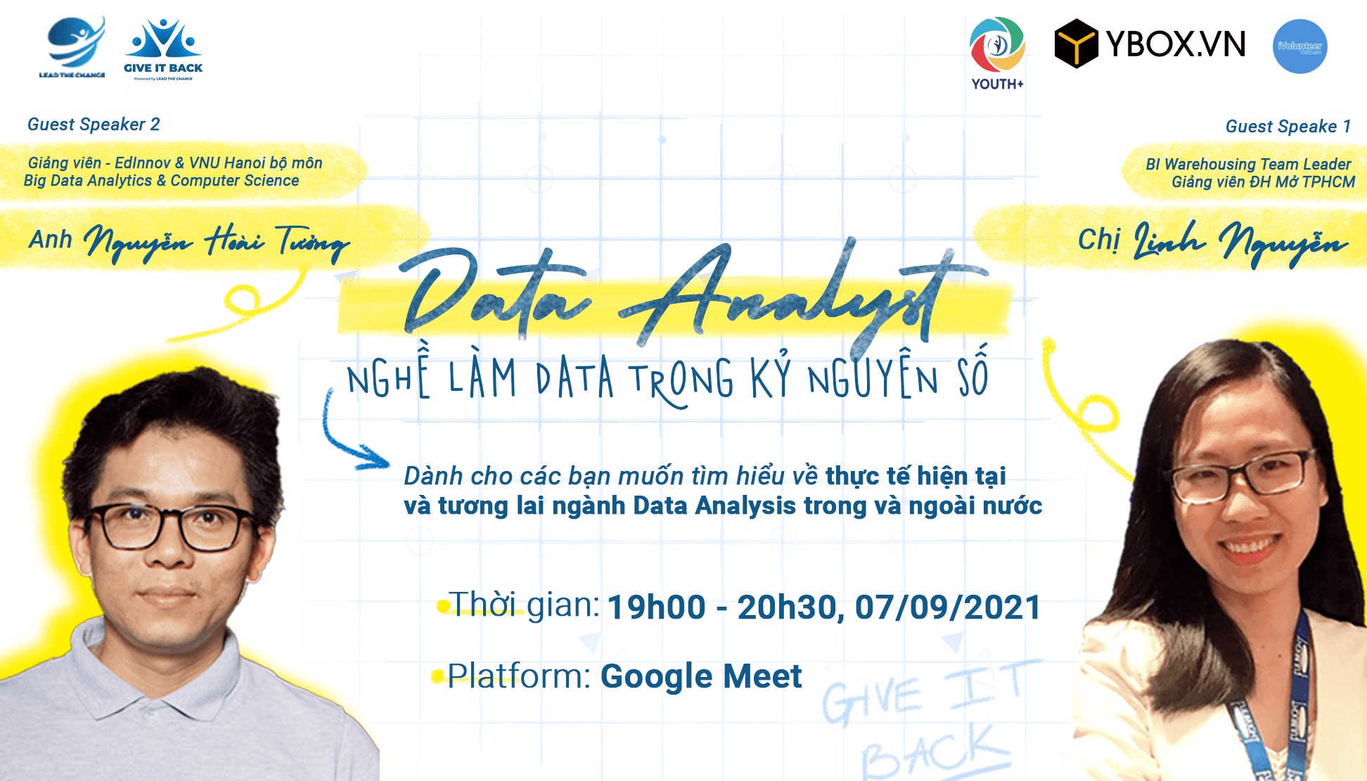 [Online/Toàn quốc] - Talkshow DATA ANALYST: Nghề Làm Data Trong Kỷ Nguyên Số - GIVE IT BACK 2021