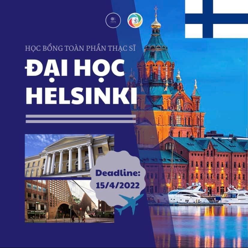 🇫🇮 [PHẦN LAN] HỌC BỔNG TOÀN PHẦN THẠC SĨ ĐẠI HỌC HELSINKI 🇫🇮