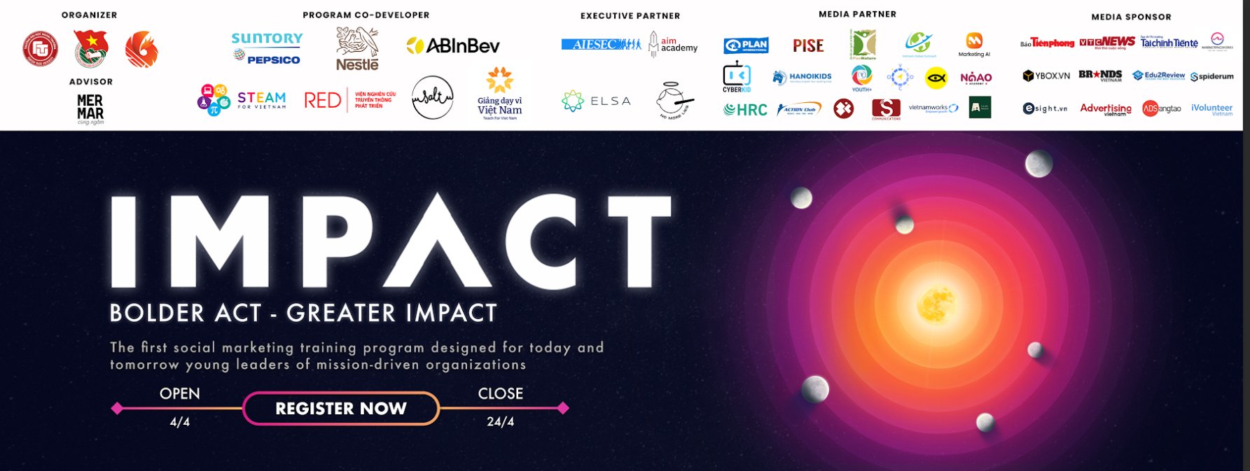 Chính thức khởi động IMPACT 2024 - Chuỗi đào tạo về chủ đề Social Marketing đầu tiên tại Việt Nam