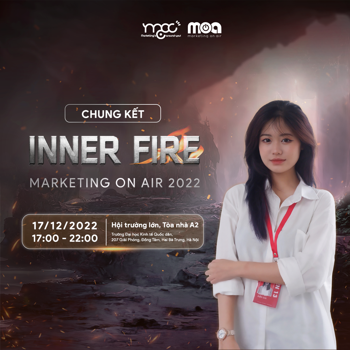 CHÍNH THỨC MỞ ĐƠN ĐĂNG KÝ THAM DỰ ĐÊM CHUNG KẾT MARKETING ON AIR 2022: GLOW