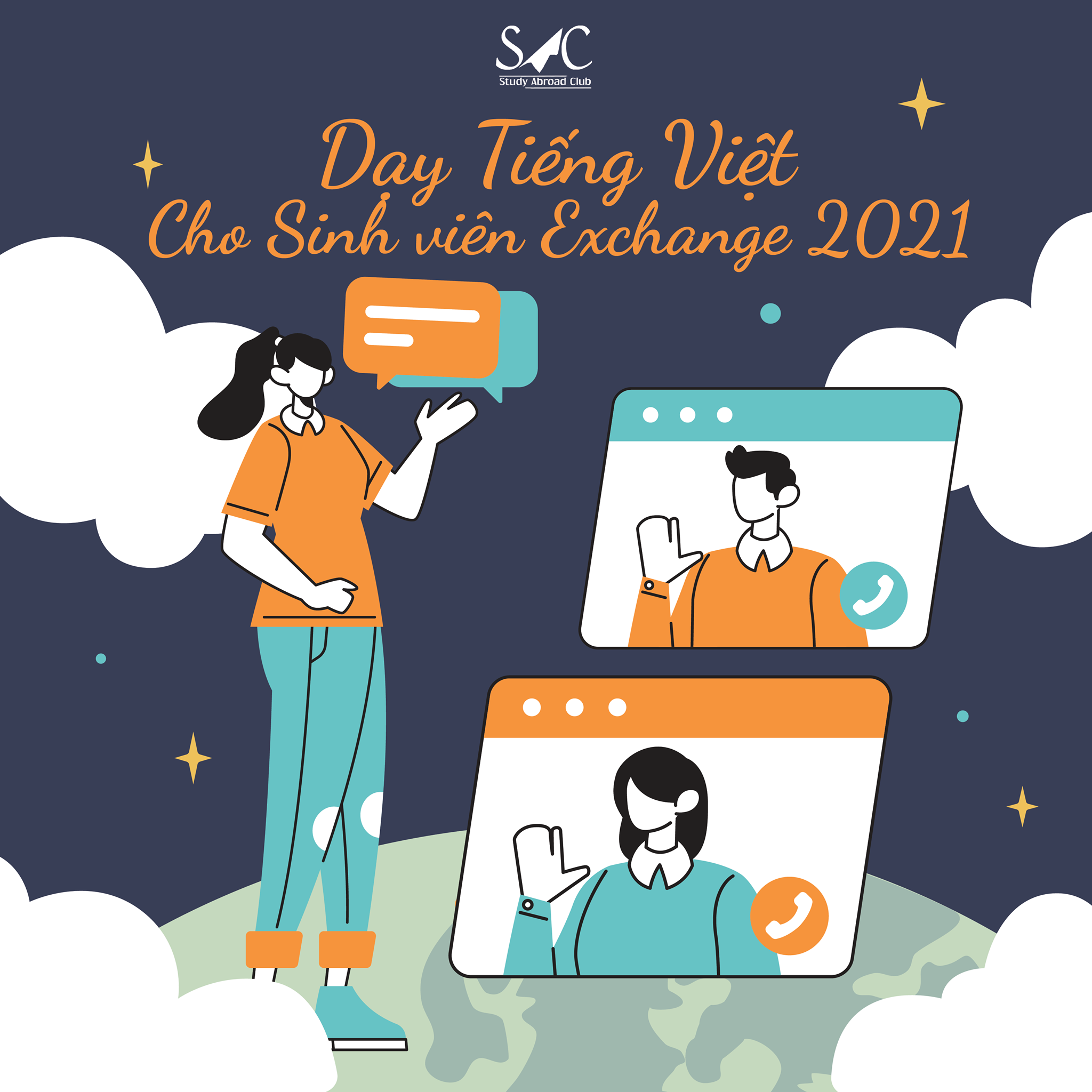 TUYỂN CỘNG TÁC VIÊN CHƯƠNG TRÌNH DẠY TIẾNG VIỆT CHO SINH VIÊN EXCHANGE 2021