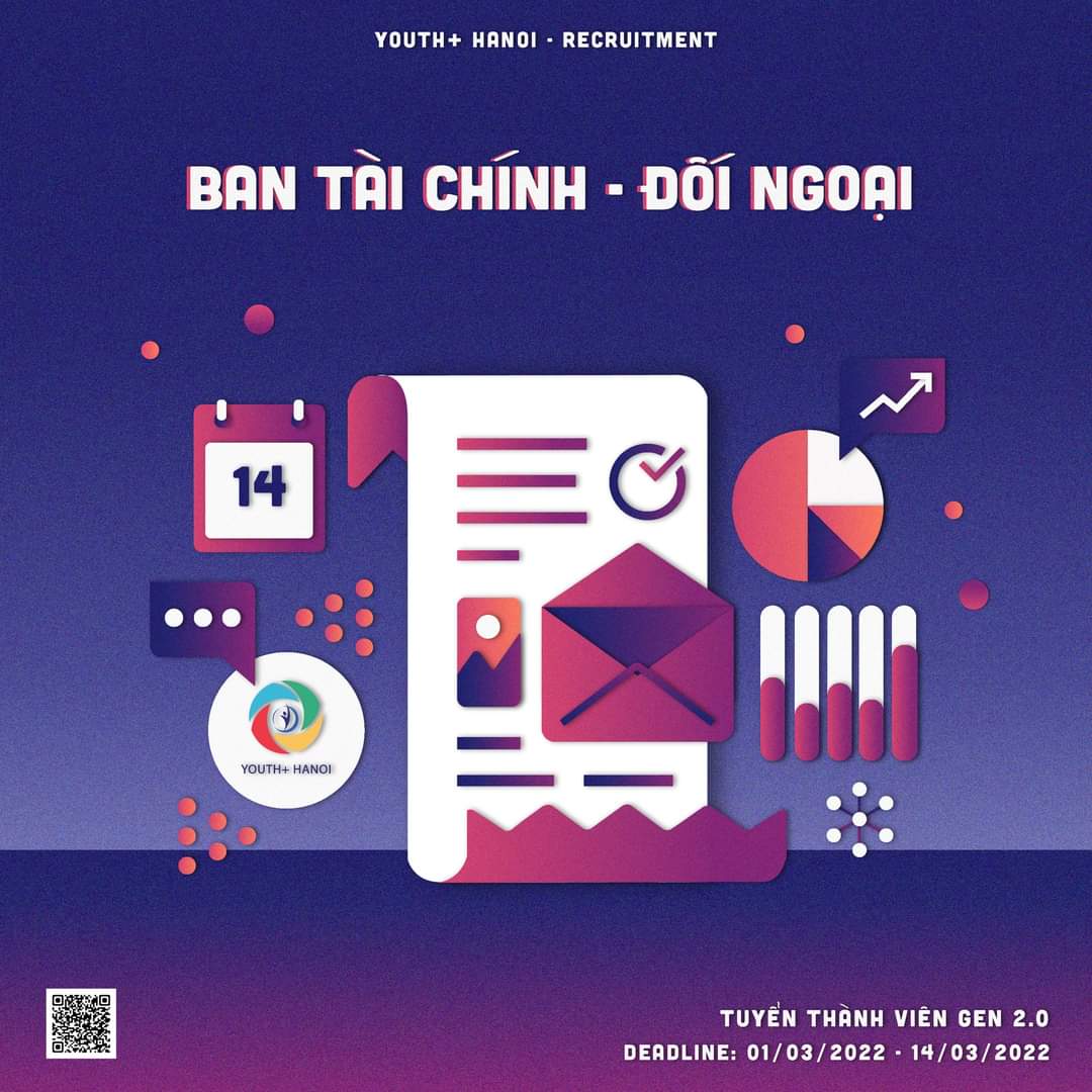 [BAN TÀI CHÍNH - ĐỐI NGOẠI | YÊU ĐƯƠNG KHÓ QUÁ THÌ CHẠY VỀ APPLY VÀO YOUTH+ HANOI]