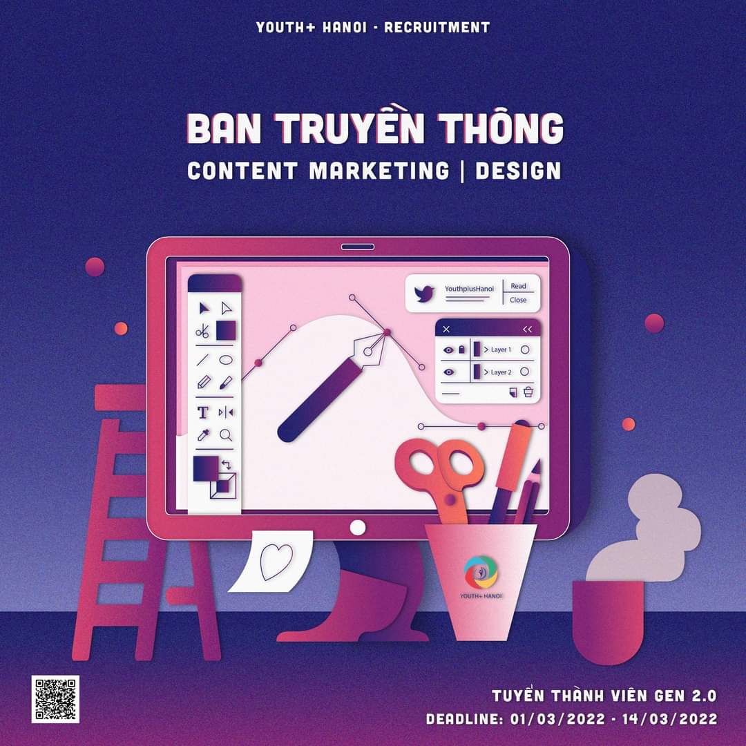 [BAN TRUYỀN THÔNG | YÊU ĐƯƠNG KHÓ QUÁ THÌ CHẠY VỀ APPLY VÀO YOUTH+ HANOI]