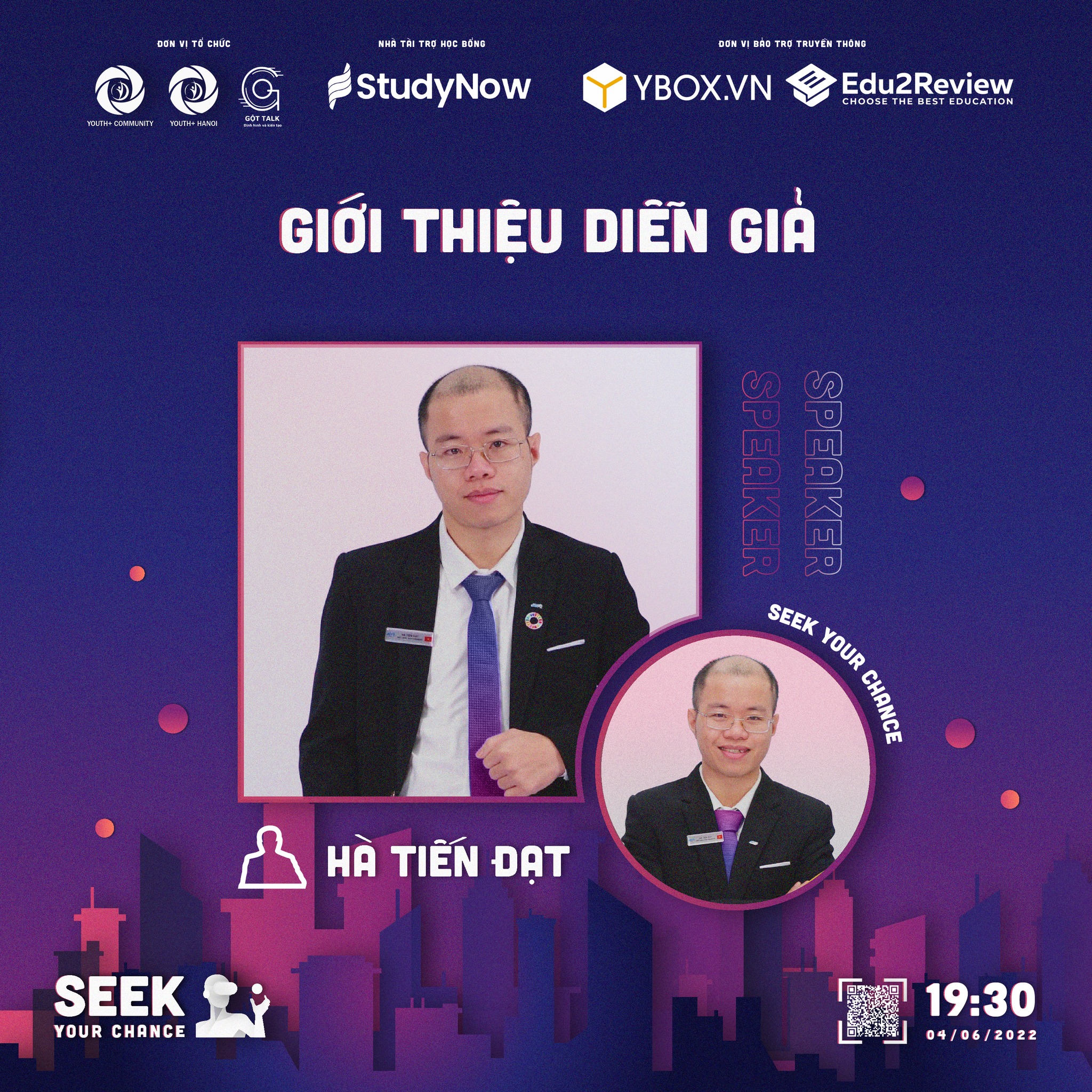 LỘ DIỆN CHÀNG DIỄN GIẢ " BAO NGẦU" CỦA TALK SHOW: SEEK YOUR CHANCE - ANH HÀ TIẾN ĐẠT