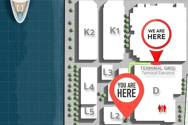 Terminal map showing 