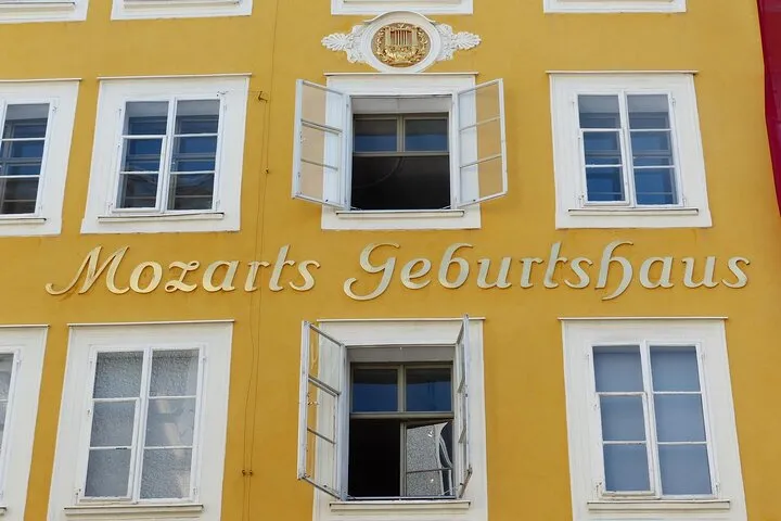Mozart's Birthplace yellow building Salzburg