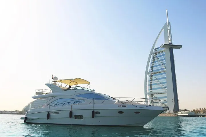 Luxury yacht near Burj Al Arab, Dubai