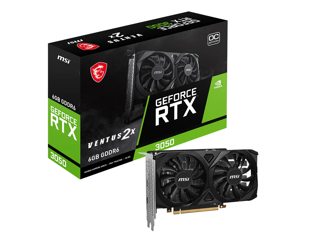 GeForce RTX 3050 VENTUS x2 6G OC