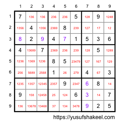 sudoku board - preemptive cells
