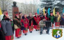 У День Соборності та Свободи України 22 січня у місті Южноукраїнську пройшов урочистий мітинг