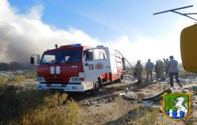 Загорання на звалище локалізовано