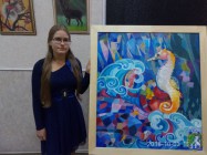 Відбулася урочиста презентація виставки власних картин викладача  дитячої школи мистецтв Альони Скуляр
