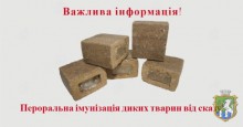 Пероральна імунізація диких м’ясоїдних тварин, як запорука протидії сказу