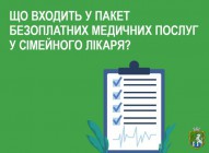 Що входить до пакету безоплатних медичних послуг у сімейного лікаря