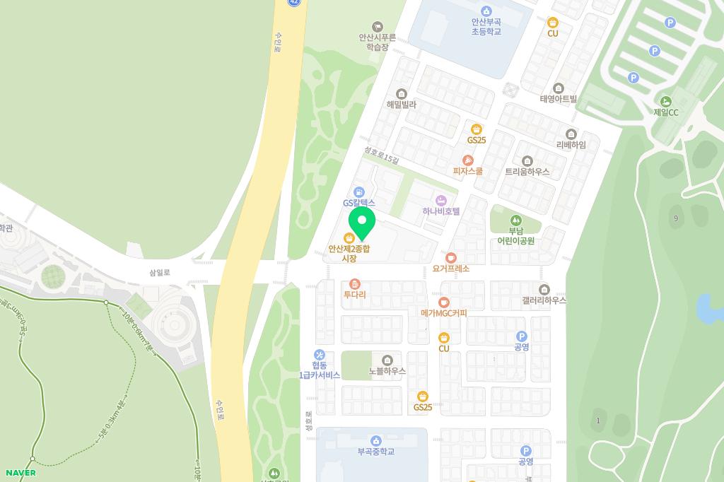 로드FC안산MMA체육관 지도 이미지