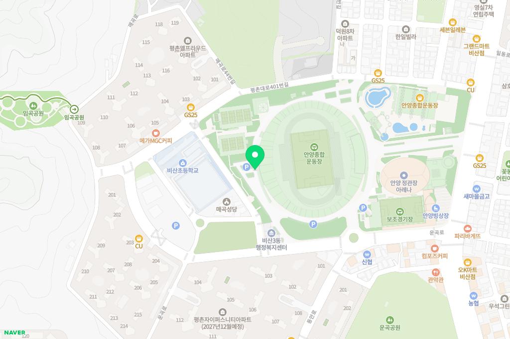 안양실내체육관 지도 이미지