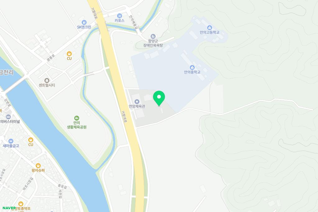 안의생활체육공원 테니스장 지도 이미지