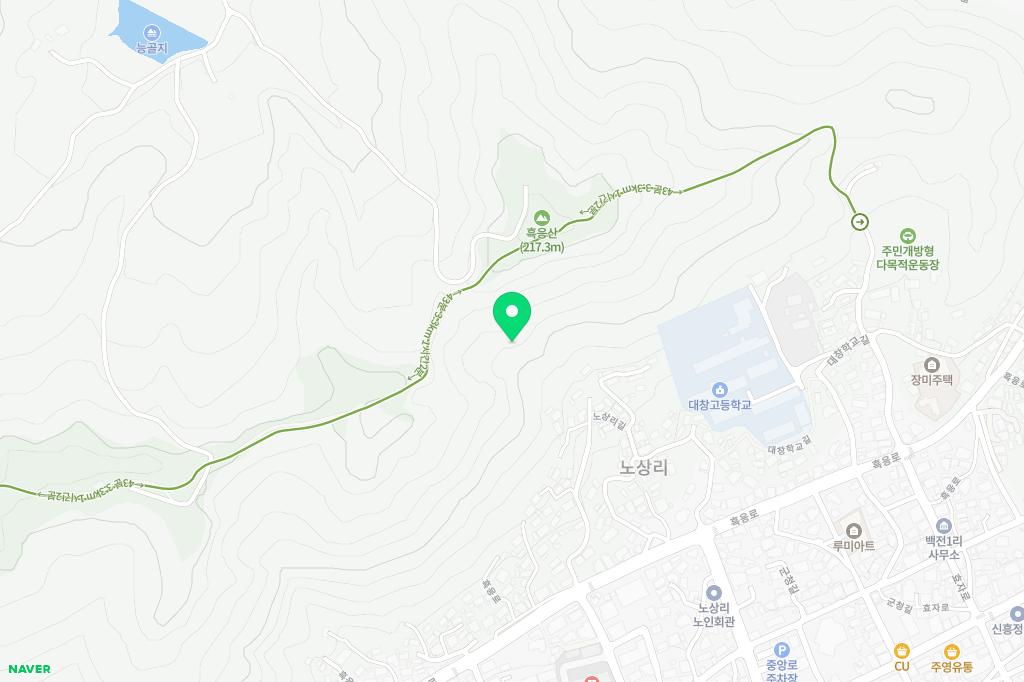흑응산성참참참 유아숲체험원 지도 이미지