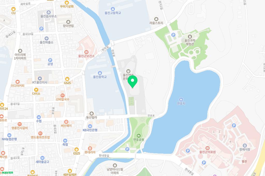 울진군민체육관 지도 이미지
