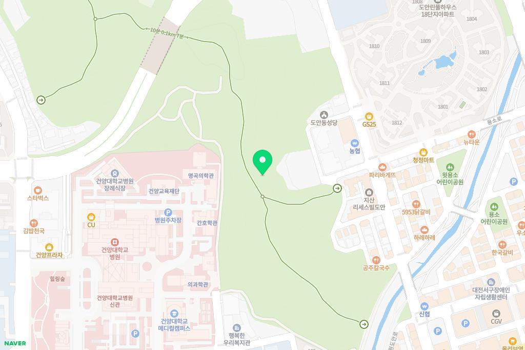 도안 유아숲체험원 지도 이미지