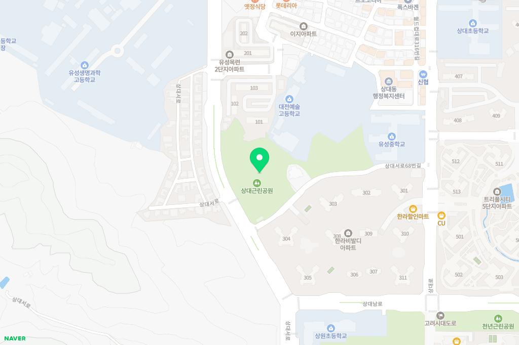 상대 유아숲체험원 지도 이미지