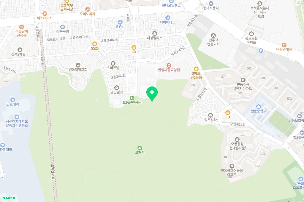오동 유아숲체험원 지도 이미지