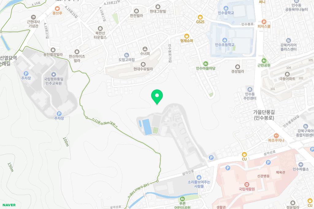 영어마을 유아숲체험원 지도 이미지