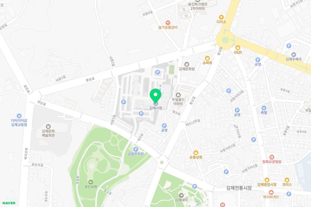 김제시가족센터 지도 이미지