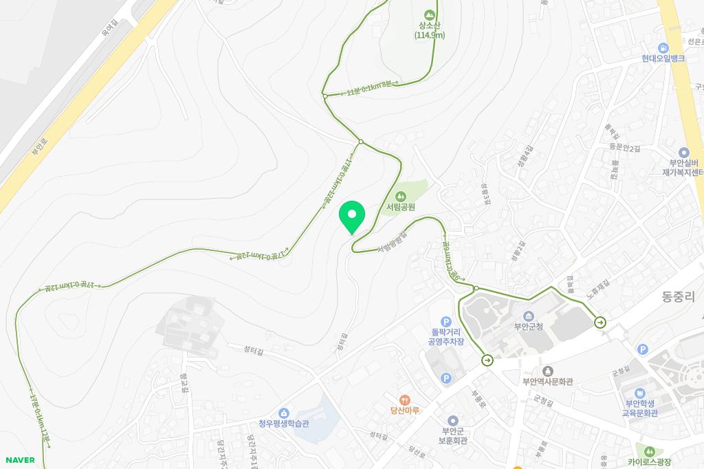 서림공원 유아숲체험원 지도 이미지