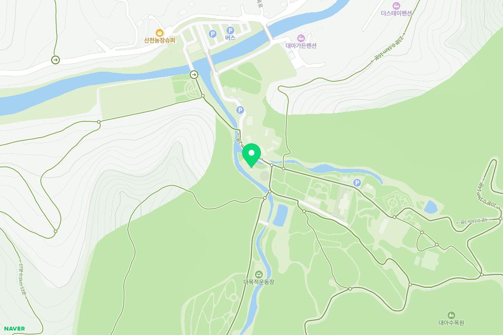 대아수목원 유아숲체험원 지도 이미지