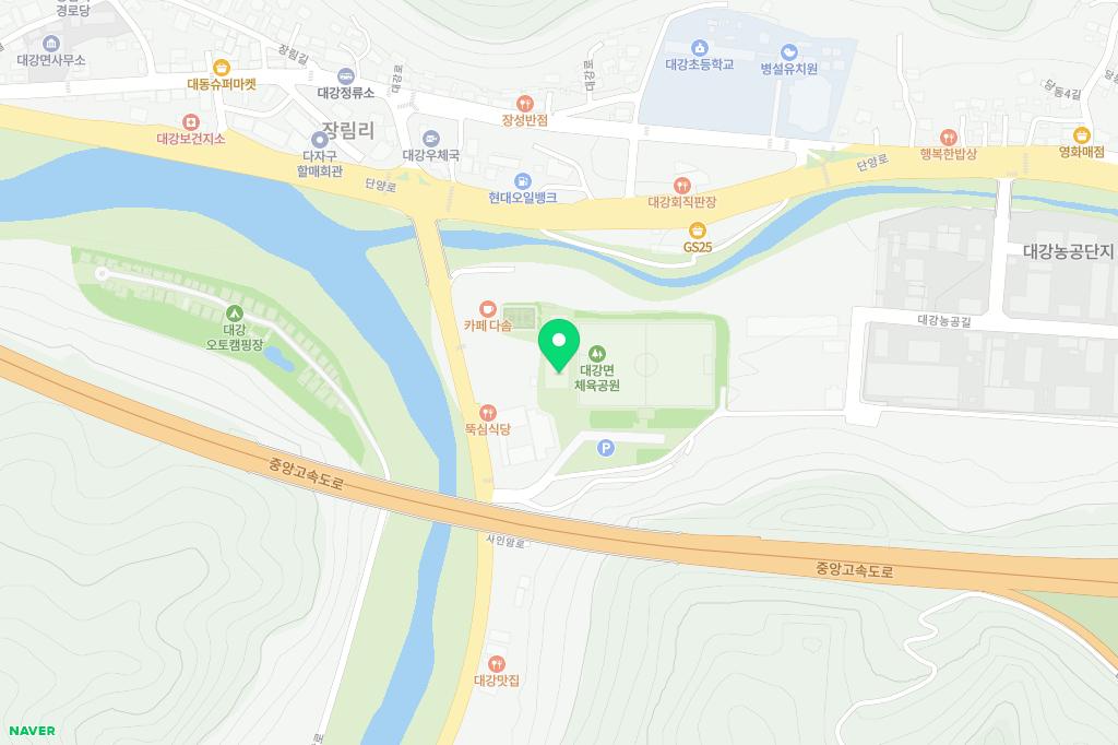 대강생활체육공원축구장 지도 이미지
