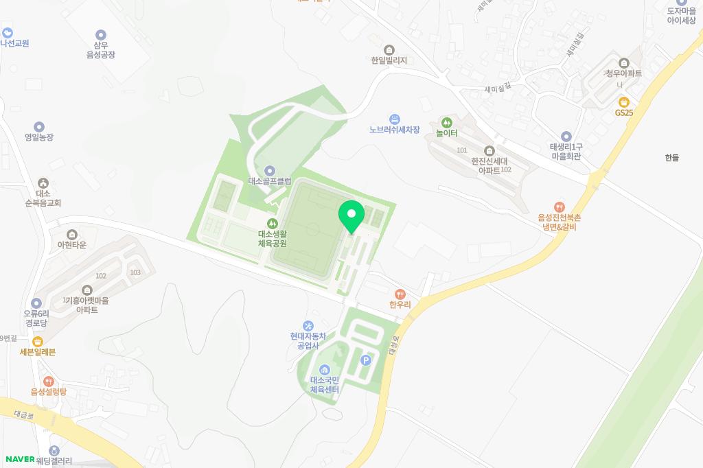 대소생활체육 지도 이미지