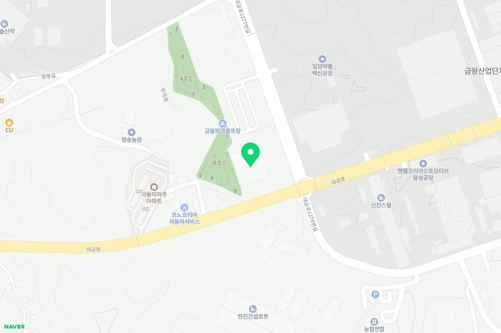 금빛체육센터 지도 이미지